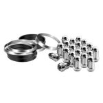INSTALLATION KIT W/CHROME LUG NUTS